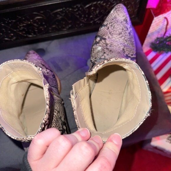 Snake-Print Booties - Picture 14 of 16